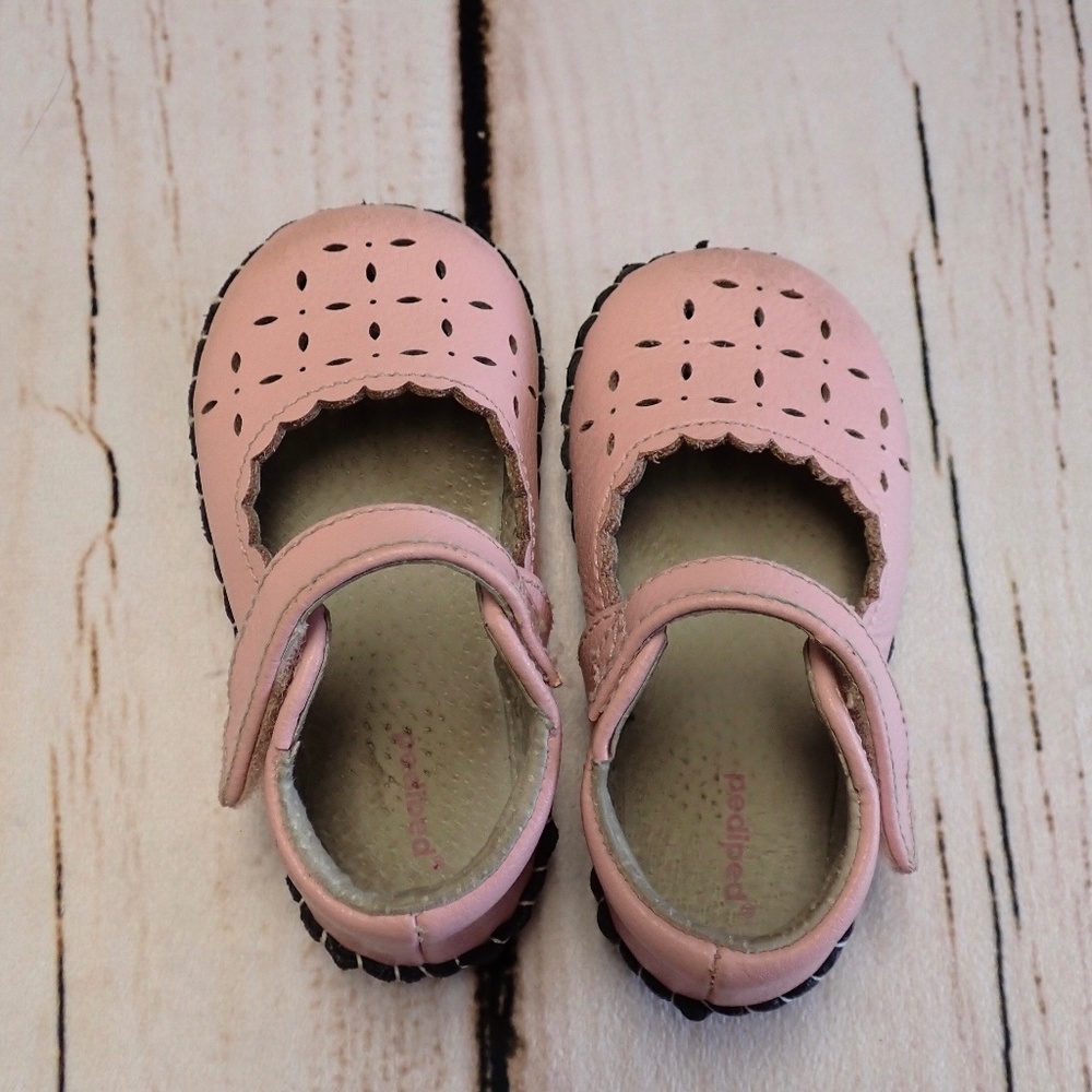 GUC Pediped Katelyn Mary Jane Shoe in Astor Pink 18-24 months